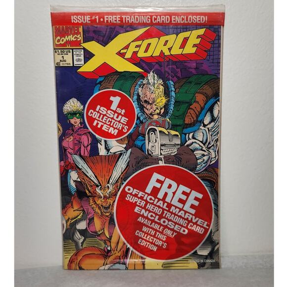 Marvel Comics X-Force 1st Issue Collector's Item With Trading Cards 1991 Sealed - Picture 1 of 11